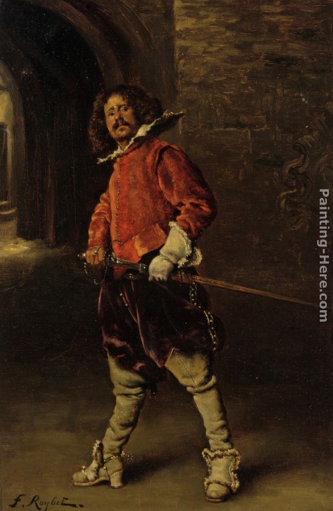 The Cavalier painting - Ferdinand Roybet The Cavalier art painting
